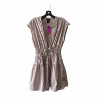 Nicole Miller White and Brown Size S Dress