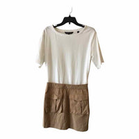 Veronica Beard White and Khaki Size M Dress