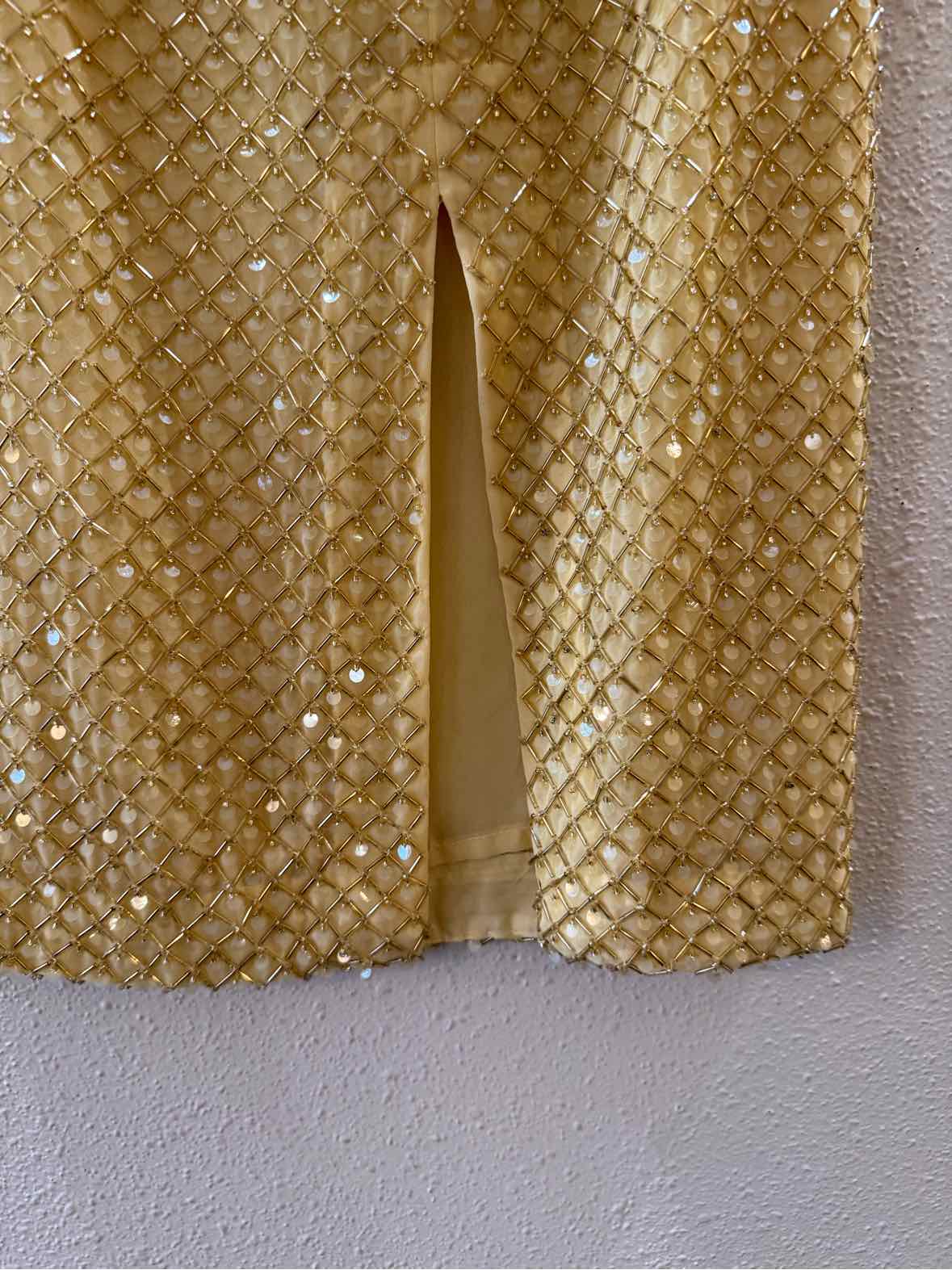 Veronica Beard Gold Size 2 Skirt
