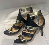 Jimmy Choo Black and Gold Size 38 1/2 Shoes