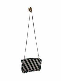 Anthropologie White and Green Handbag
