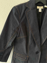 LOFT Dark Wash Size 2 Blazer
