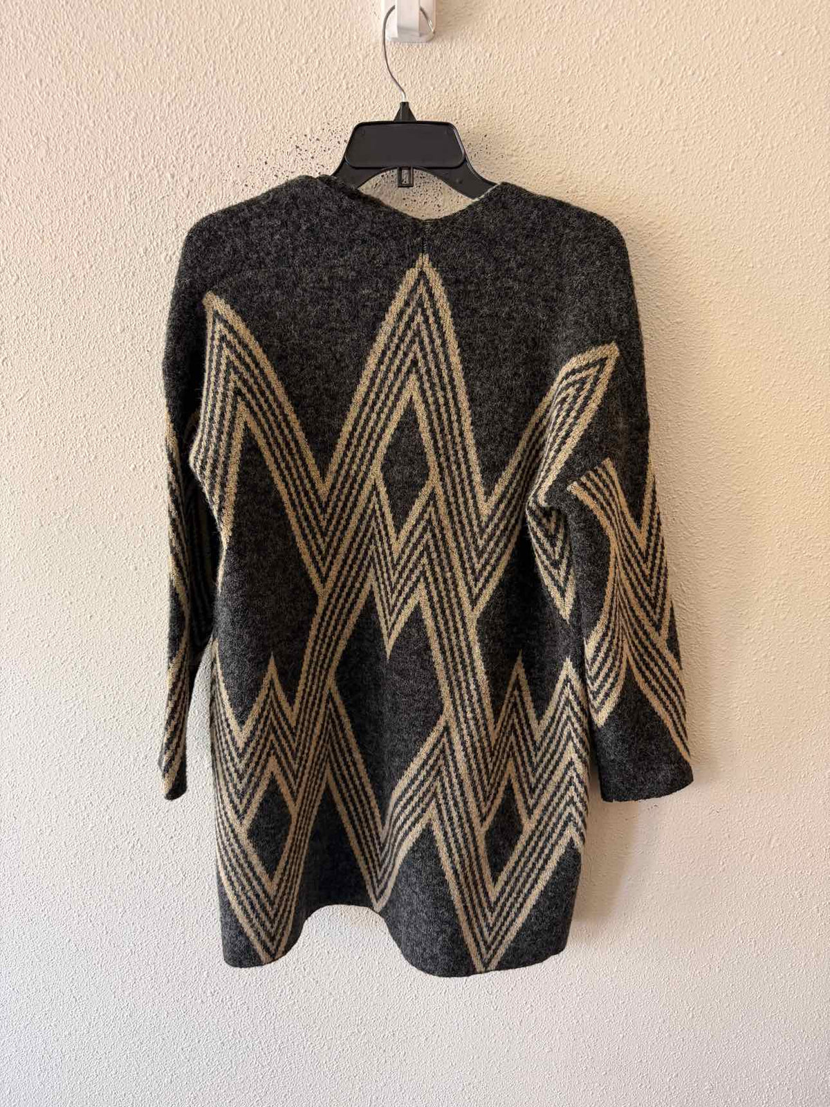 Joan Vass Grey and Brown Size S Cardigan