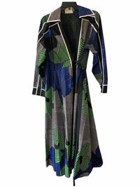 LOVEBIRDS Blue Multi Size M Dress