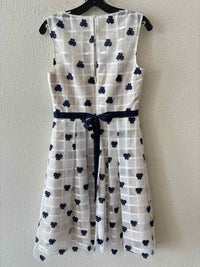 Kay Unger White and navy Size 2 Dress