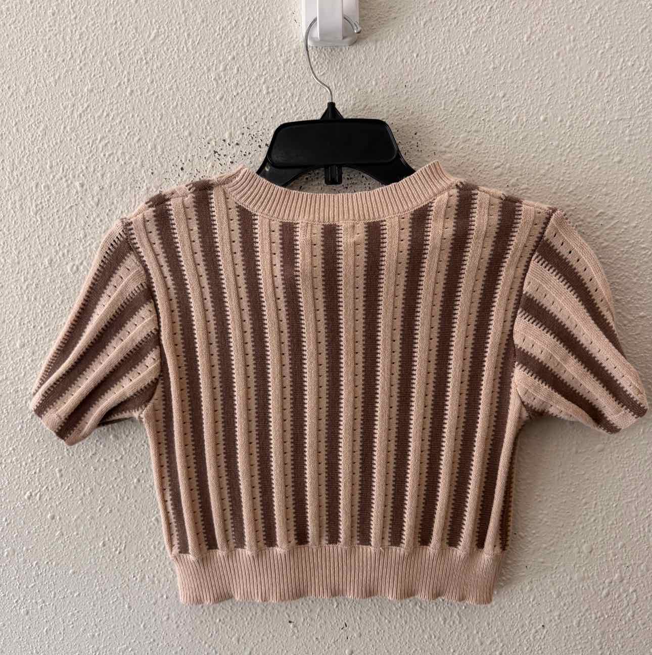 Cris & Cris beige and brown Size M Shirt