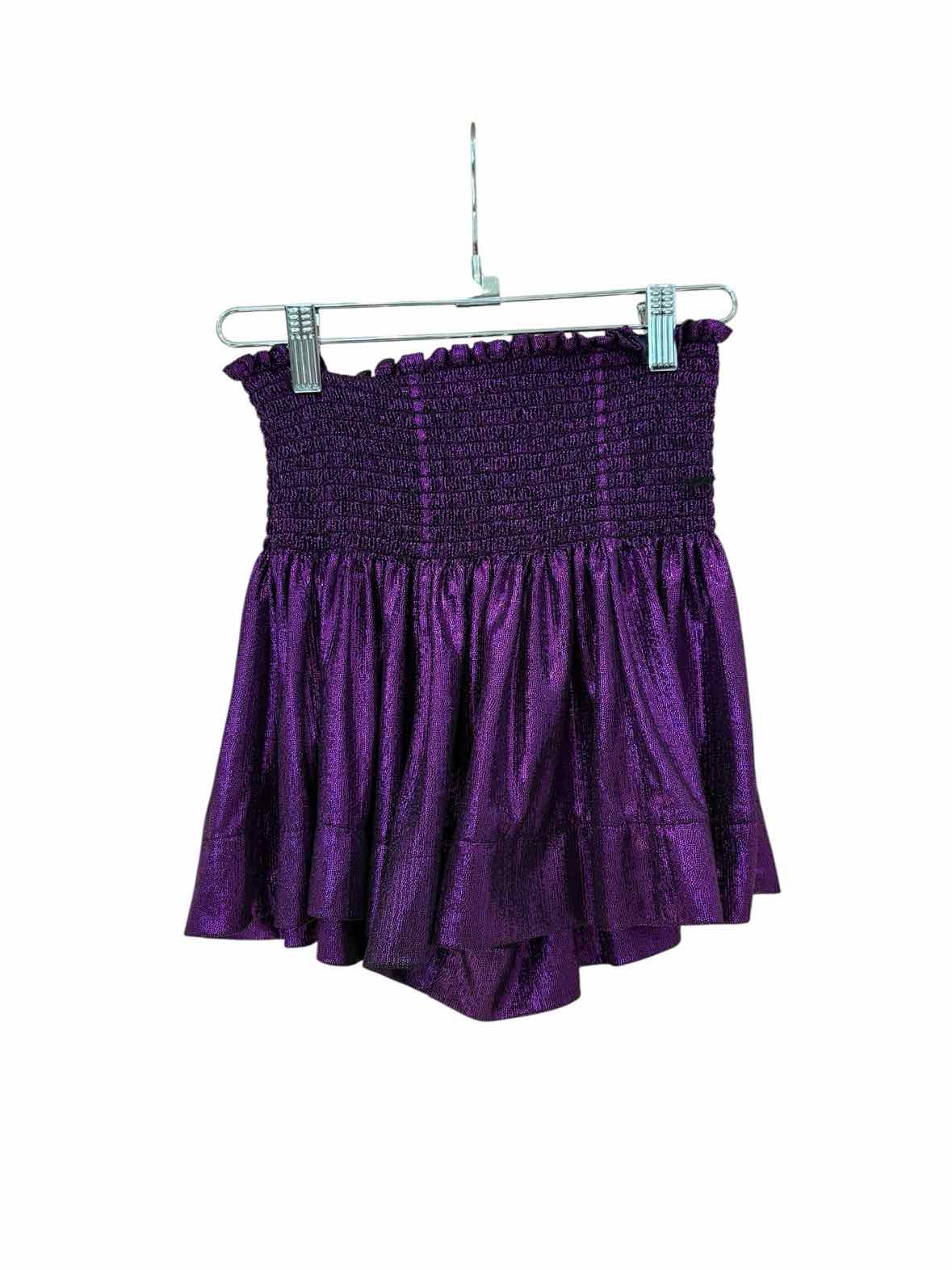 Queen of Sparkles Purple and Black Size XS Shorts