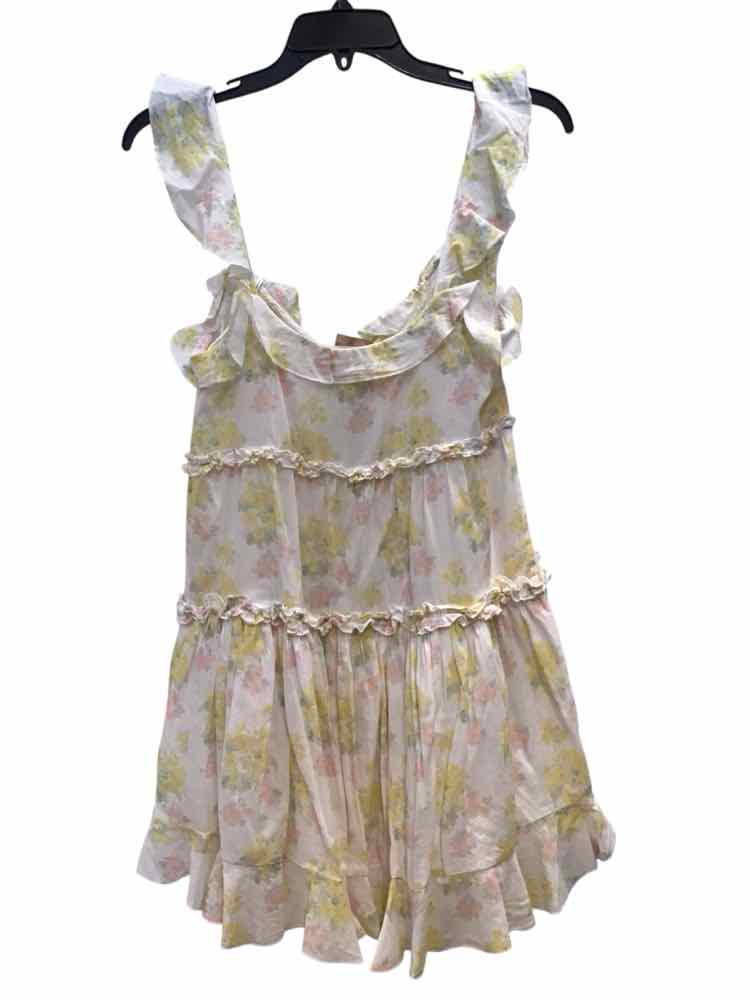 Love Shack Fancy White and Yellow Size XS Dress