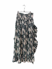 Muche et Muche White and Green Size One Size Skirt
