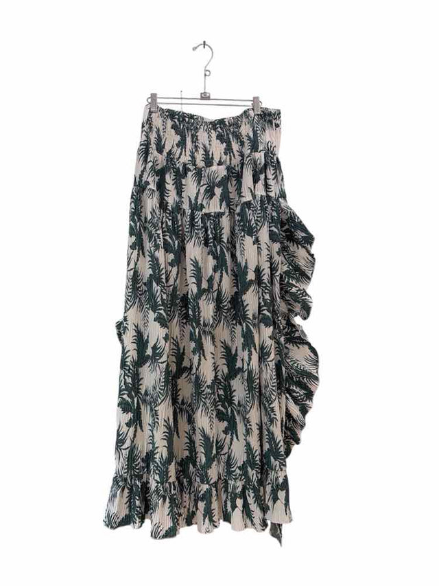 Muche et Muche White and Green Size One Size Skirt
