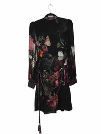 alice + olivia black and multi Size 8 Dress