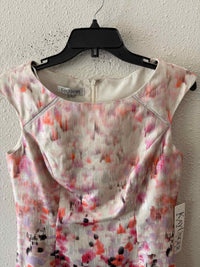 Kay Unger Cream Multi Size 6 Dress