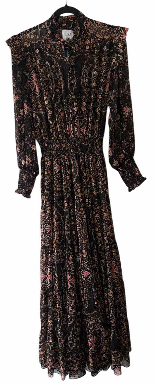 Misa Black Multi Size M Dress