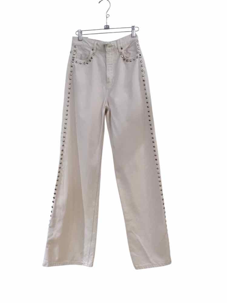 Reformation Cream Size 25 Jeans