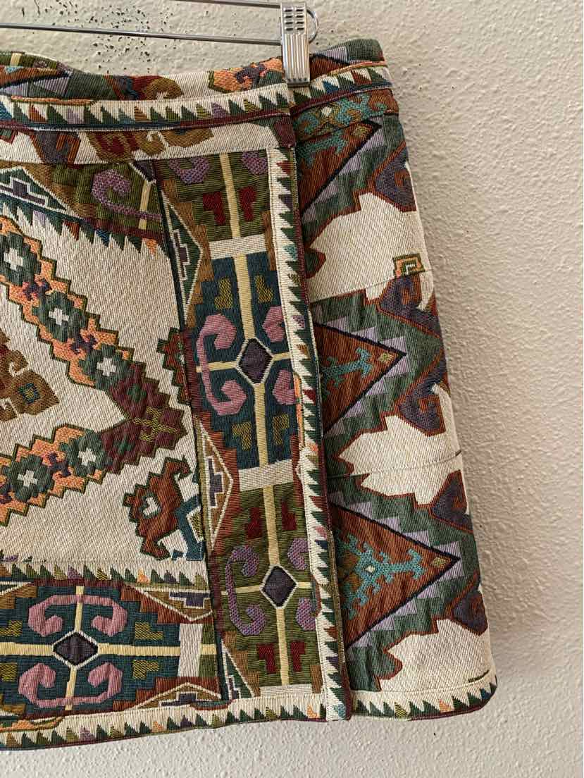 Hunter Bell Cream Multi Size 10 Skirt