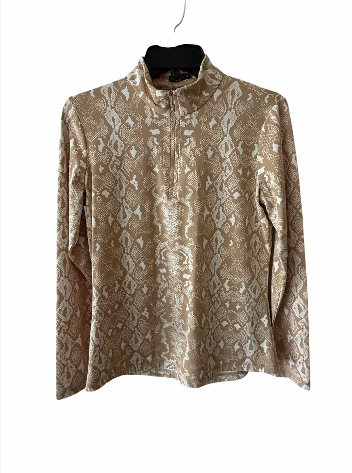 J McLaughlin Tan and White Size M Shirt
