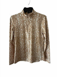 J McLaughlin Tan and White Size M Shirt
