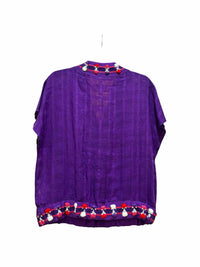 Tory Burch Purple Multi Size 4 Shirt