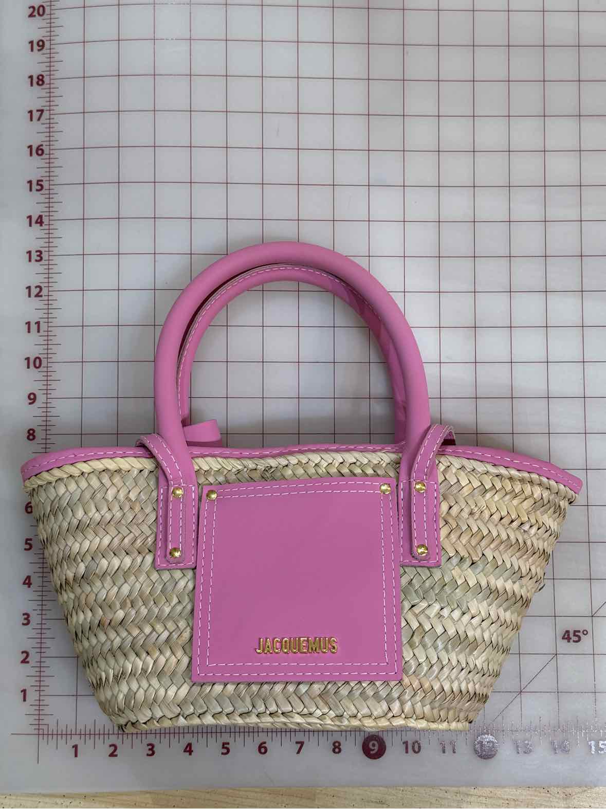 Jacquemus pink and beige Handbag
