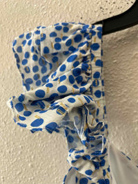 Amanda Uprichard White and Blue Size S Shirt