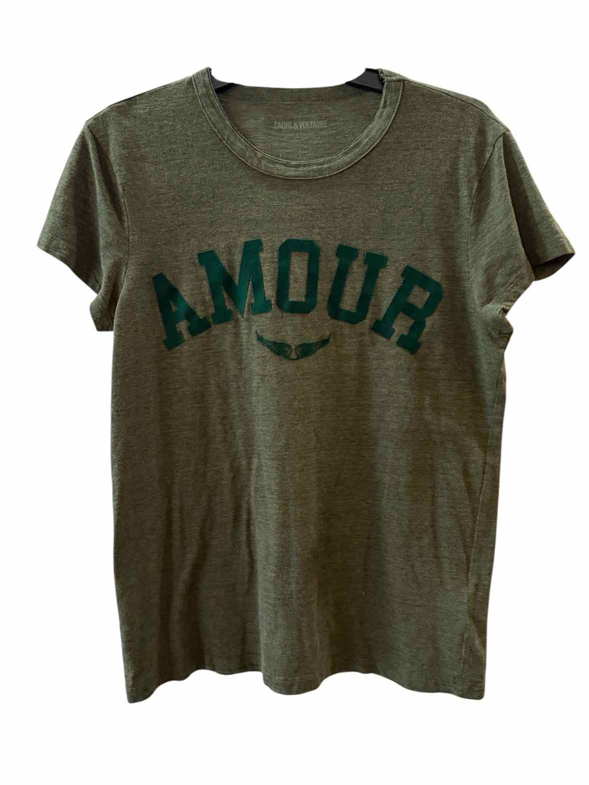 Zadig & Voltaire Army Green Size M T-shirt
