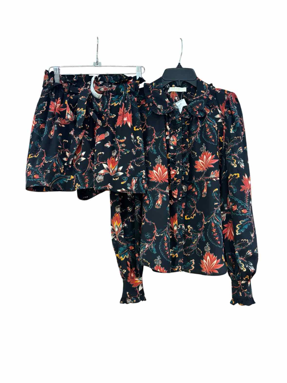 ULLA JOHNSON Black Multi Size 0 Shirt