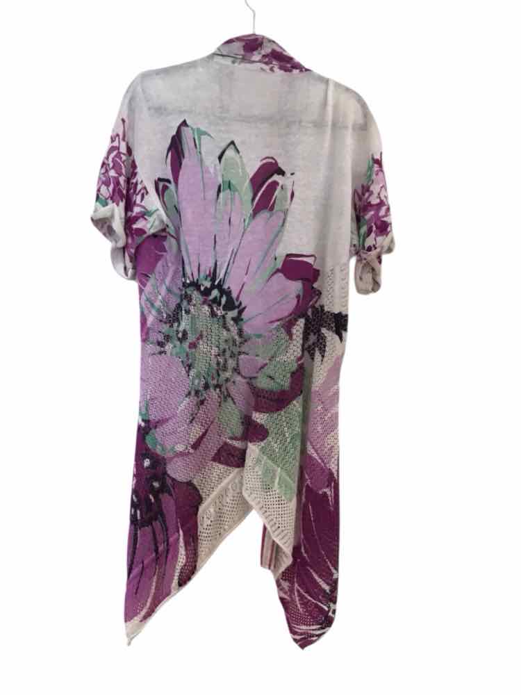 Elie Tahari Purple and White Size Fits a L Shirt