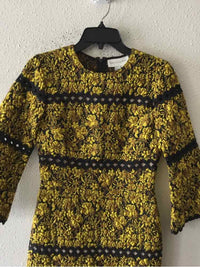 Sachin & Babi Black and yellow Size 0 Dress