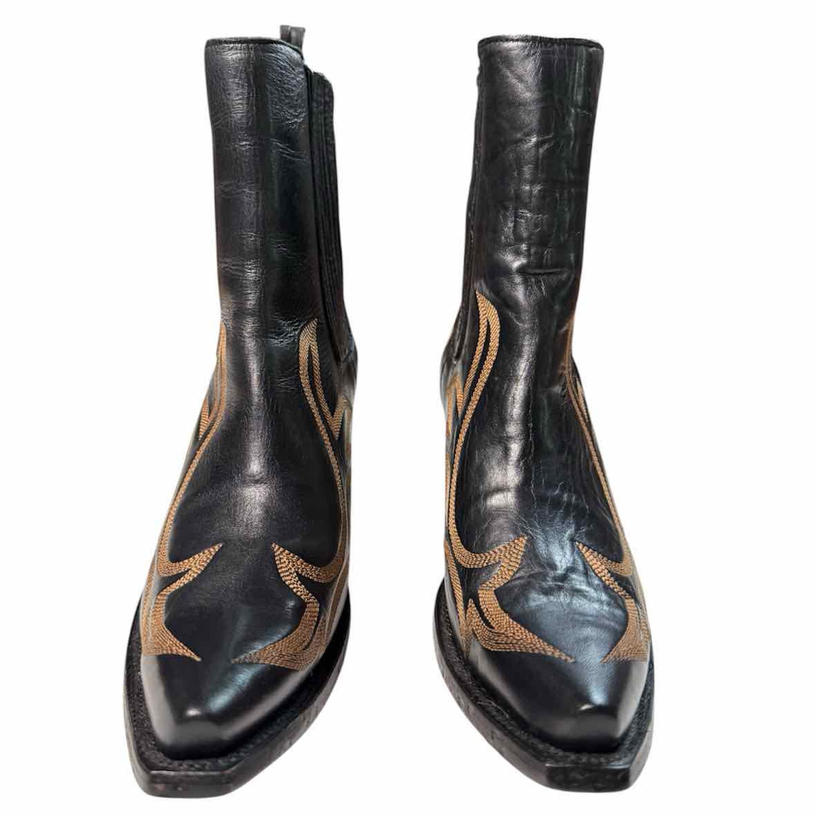 Stetson black and brown Size 9.5 Boots