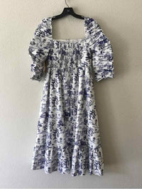 o.p.t Blue and White Size M Dress
