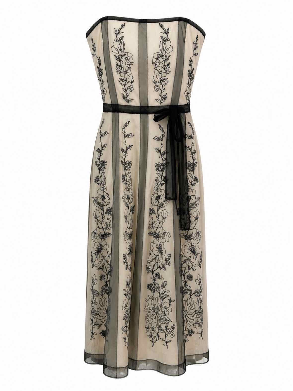BCBG MAXAZRIA Creme & black Size 2 Dress