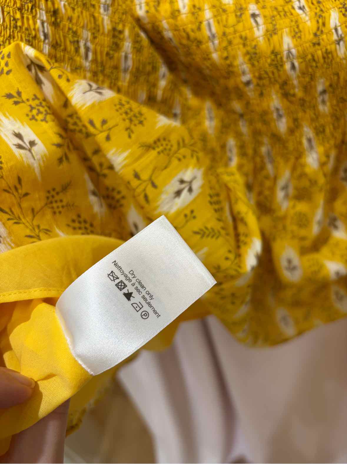 Veronica Beard Yellow Multi Size 6 Dress