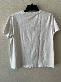 Zara White and Green Size M T-shirt