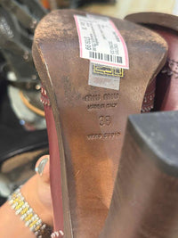 Miu Miu Burgundy Size 38 Shoes