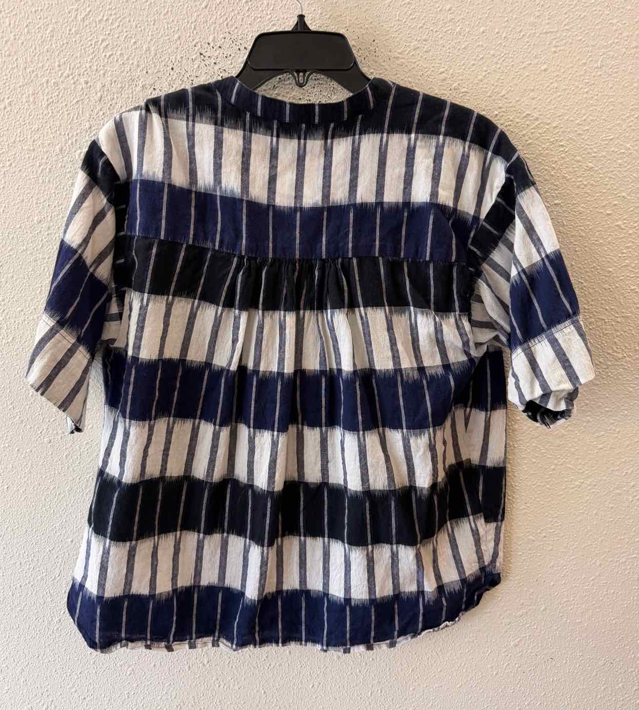 Apiece Apart Navy and White Size M Shirt