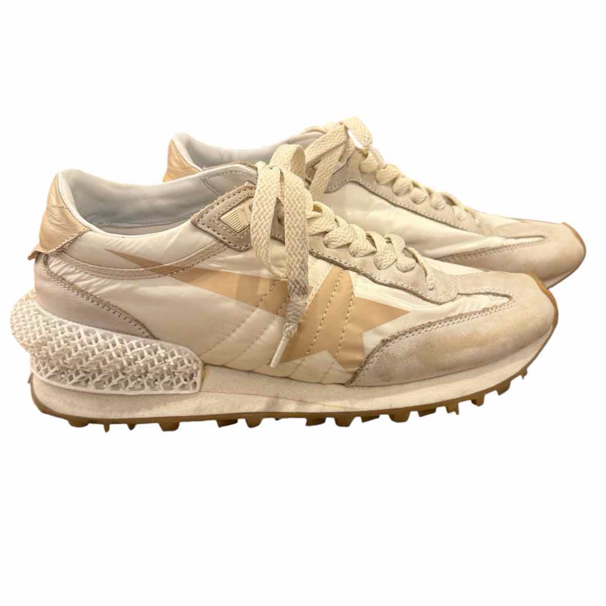 Golden Goose White and Beige Size 6 Shoes