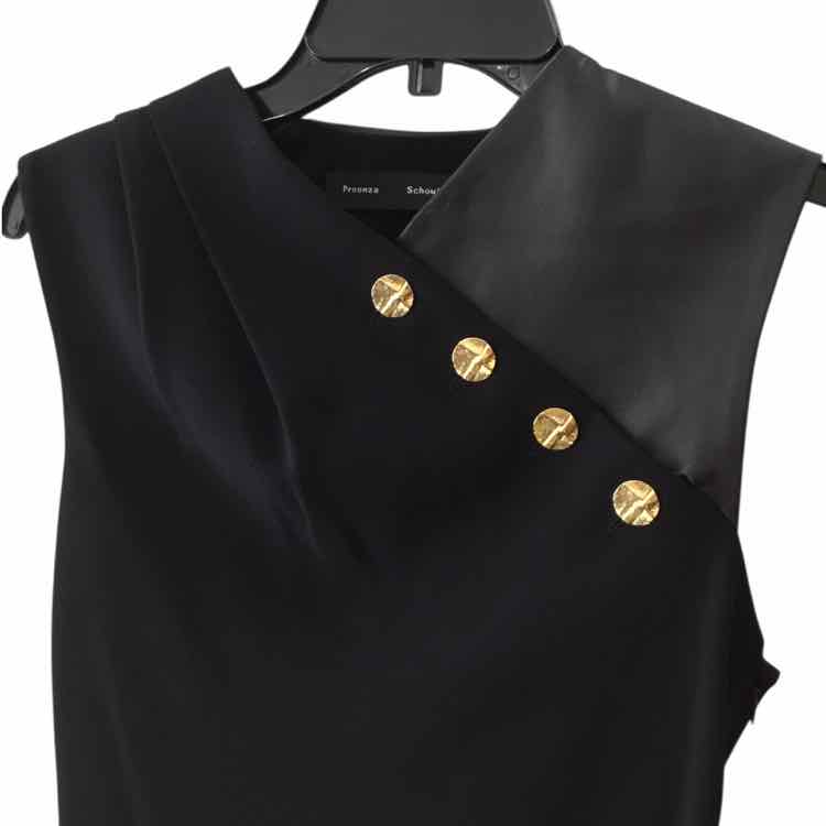 Proenza Schouler Black and Gold Size 4 Shirt