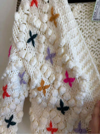 by Anthropologie White and multi Size One Size Cardigan