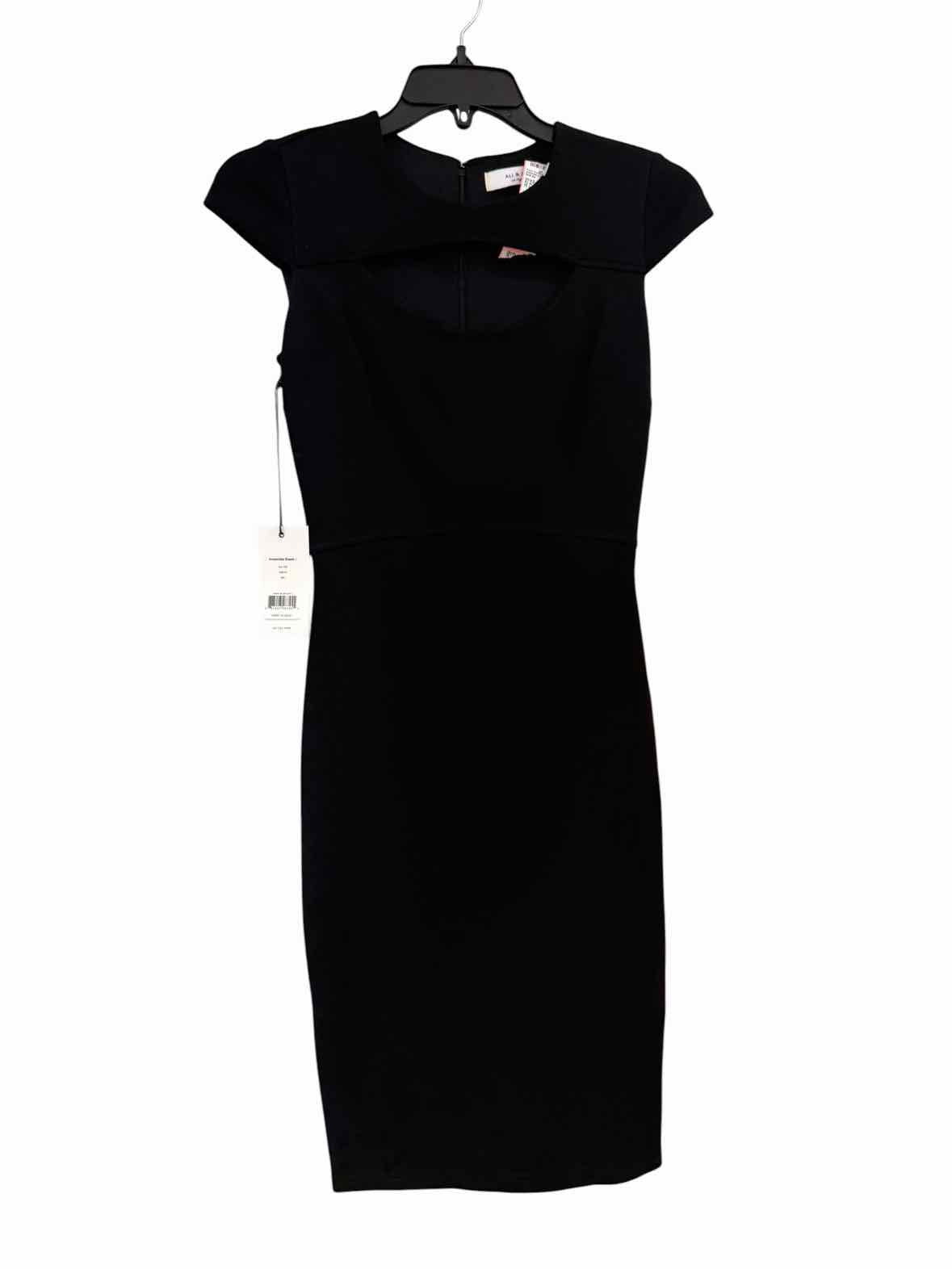 ali and jay black dress Black Printed Intarsia Off Shoulder Sheath