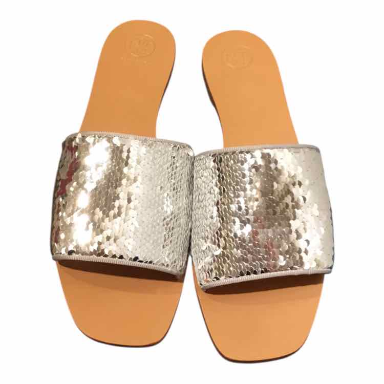 Tory Burch Brown and Silver Size 10.5 Shoes