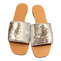 Tory Burch Brown and Silver Size 10.5 Shoes