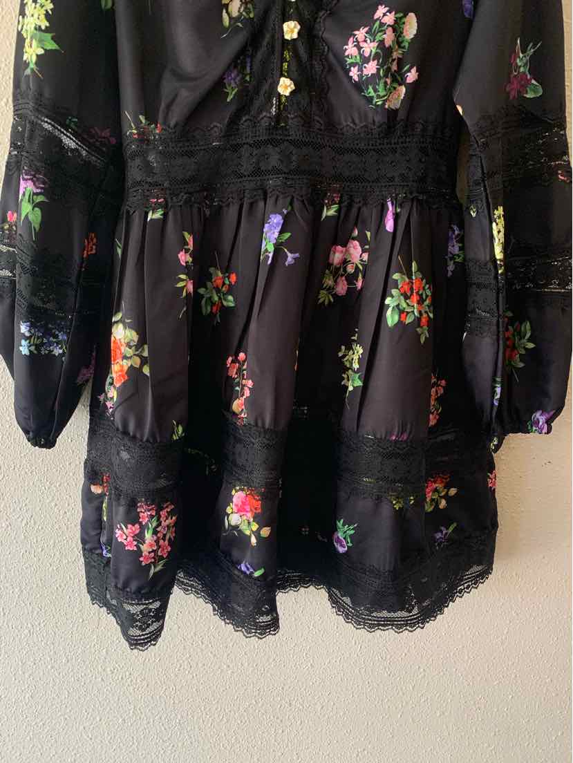 INA Black Multi Size S Dress