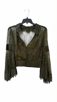 alice + olivia Olive Green Size S Shirt