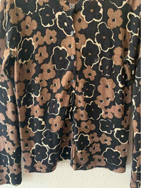 Brooks Brothers Black & Brown Size M Cardigan