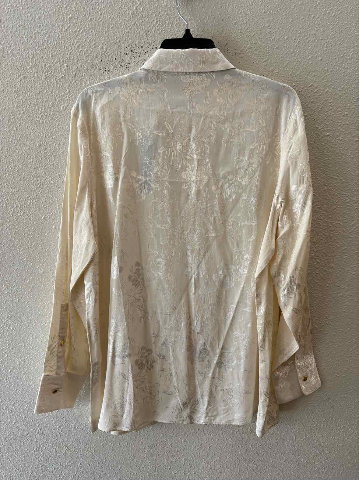 T Tahari Ivory Size L Shirt