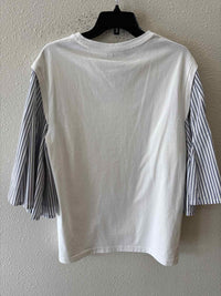 DAWEI White and Blue Size 40 Shirt