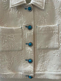 lagence Cream and Blue Size 2 Shirt