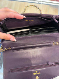 Chanel Timeless CC Wallet on Chain Purple Handbag