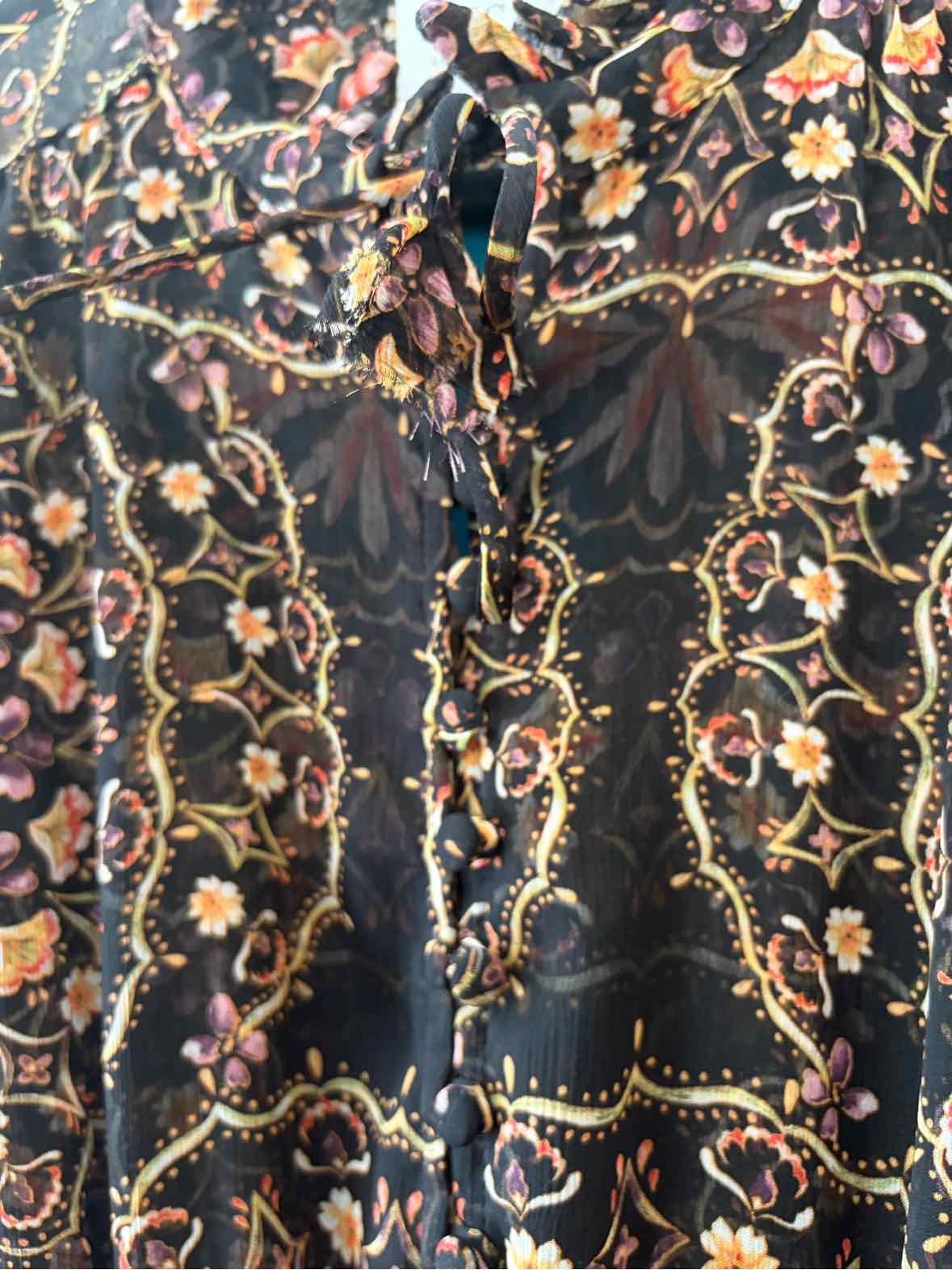 Misa Black Multi Size M Dress