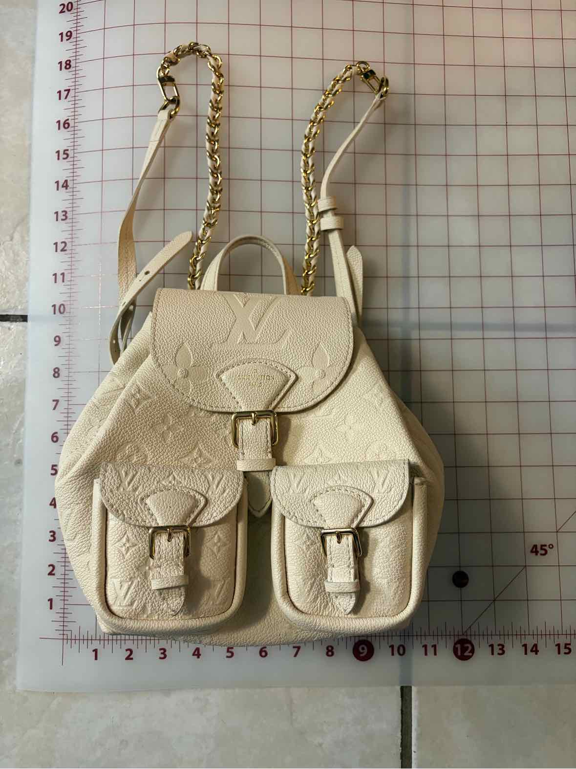 Louis Vuitton Backup Backpack Cream Handbag
